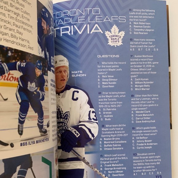 Toronto Maple Leafs 2019-2020 Official Yearbook Program - Picture 9 of 9